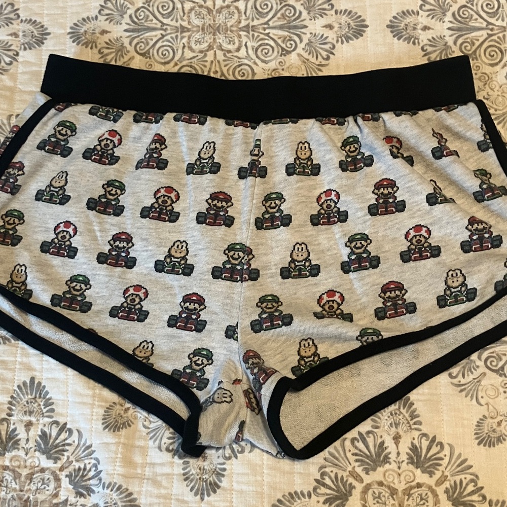 🔻Gray Mario Kart Shorts